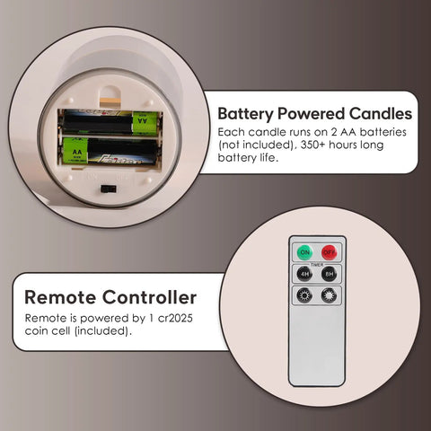 Smoke Grey Glass Flameless Pillar Candles With Remote Control And Flickering LED Battery Candles Set Of 3 battery and remote