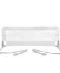 Savoy Bed Rail Guard for Toddlers with Safety Anchors fits queen size mattress, 43 inches wide by 18 inches tall, fold down design.