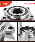 Close-up views of Rear Wheel Bearing And Hub Assembly Set For Mitsubishi Outlander 2007 2012 Outlander Sport 2011 2012 Lancer 2008 2015 AWD 4WD 5 Lug 2 Pack Reliable Replacement For Smooth Rolling And Quiet Ride.