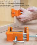 Badass Cabinet Clamps 2 Pack For Real Woodworking Projects With Flip Side Pilot Drill Guide Heavy Duty Aluminum Build 440 Pound Holding Power Fits One Point Five To Two Inch Door Stiles with adjustable throat depth.
