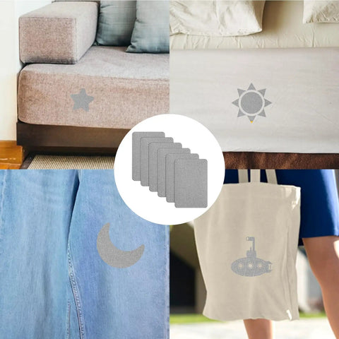 Self Adhesive Fabric Couch Repair Patches Kit 4x6 Inches Linen Mending Tape For Sofa Repair And Furniture, Car Seats