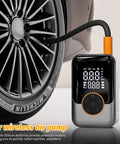 Skip The Stress Over Low Tire Pressure With This Cordless Car Tire Inflator Packin Dual Digital Screens And Automatic Shutoff Compact Wireless Air Compressor ideal for inflating tires.