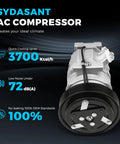 Oem Style Ac Compressor Direct Drop In Replacement For Honda Odyssey Pilot Ridgeline And Acura Mdx Zdx Keeping Ya Comfy During Hot Summers With Zero Hassle, showing compressor design with specs.
