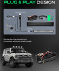 32 Inch LED Light Bar Combo 240W Off Road Lights For Truck UTV ATV Boat - 24000LM Output, combo beam, plug and play wiring harness