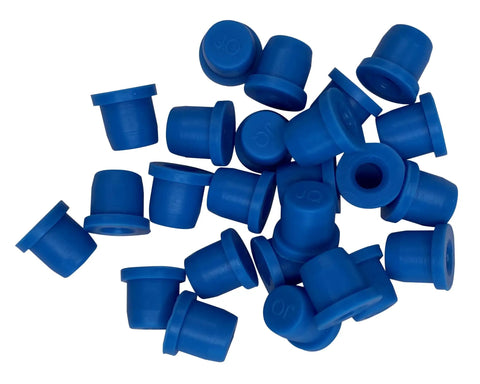 25 Pack Blue Brake Bleeder Screw Caps For Calipers And Grease Zerk Fittings Rubber Dust Covers Keeps Dirt And Moisture Out