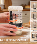 All In One Sourdough Starter Kit With Banneton Baskets Starter Jar Lame With Four Blades Thermometer Strip Feeding Tracker