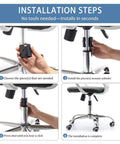 Installation steps of Office Chair Gas Lift Cylinder Stop Replacement Easy Install Clamp on large piston cylinders.