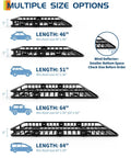 Multiple size options for Heavy Duty Roof Rack Cargo Basket 46 Inch By 36 Inch Universal Carrier with 200 lbs capacity.
