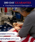 Crafting 3x5 Outdoor American Flag With Embroidered Stars And Sewn Stripes, Built To Last Heavy Duty 400D Polyester by hand