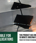 Low Voltage LED Wedge Deck Rail Light Kit 2W 2700K Warm Glow IP65 tested underwater for durability, shown in water tank.