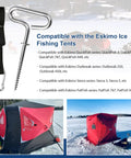 Beefy Heavy Duty Ice Fishing Shelter Tie Down Kit 24260 with ice anchors and straps, compatible with QuickFish and Clam tents