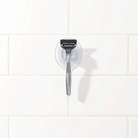Durable Suction Razor Holder Featuring The Flexing Hook That Locks Tight On Flat Surfaces Delivers Pvc Free Stability And Keeps Daily Shaving Gear Neatly Organized