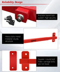Heavy Duty Adjustable Door Security Bar For Outswing Doors 32 To 42 Inches Anti Theft Barricade Lock with precision barrel lock