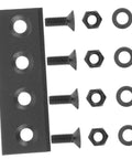 Heavy Duty Metal Sliding Barn Door Hardware Kit With Black Track Connector Set Replacement Rail Connection Board Durable Easy