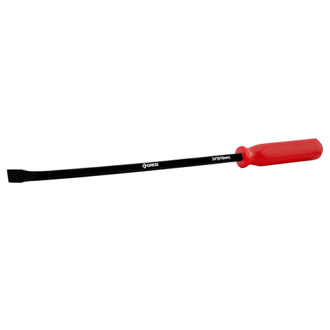 Beefy 24 Inch Heavy Duty Pry Bar With Striking Cap Hardened Steel Shaft Rust Resistant Black Oxide Finish Ergonomic Handle
