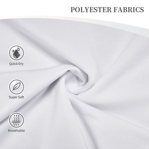 Close-up polyester fabric highlighting attributes: Quick Dry, Super Soft, Breathable, used in Printed Experimental Long Underwear For Men
