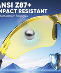 Anti Fog Safety Glasses For Men And Women With Adjustable Arms ANSI Z87.1 Rated Scratch Resistant Eye Protection Goggles with UV Shield
