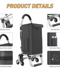 Heavy Duty 3 In 1 Shopping Cart Foldable Hand Truck With 6 Wheels All Purpose Grocery Cart product details
