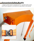 Wall Mounted Cylinder Rack in durable ABS plastic with adjustable safety chain buckle and expansion screws