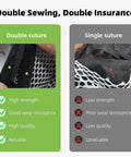 Comparison of double and single stitching on 10x7ft Golf Practice Net With Tri Turf Mat And Target All In One Setup