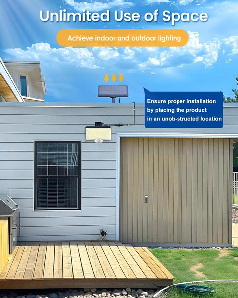 Bright Split Solar Motion Sensor Outdoor Lighting Delivering 2600 Lumens With Durable Weatherproof Build Ideal For Patios Yards And Driveways This Badass Pair Cuts Through Shadows While Keeping Your Crib Locked Down Safely