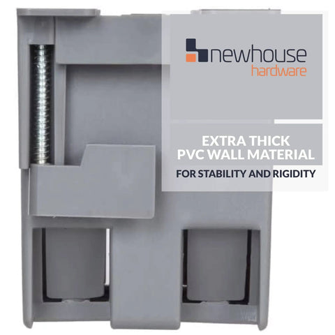 Side view of 1 Gang PVC Old Work Electrical Outlet Box For Remodels And Retrofit Installations, DIY Ready Plastic Junction Box