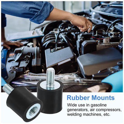 Kick That Stubborn Shake Right To The Curb With Heavy Duty M5 Rubber Anti Vibration Isolator Mounts featuring zinc plated hardware in engine bay.