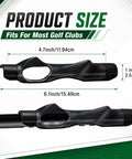Dimensions of Golf Grip Trainer For Fixing Slices And Building Muscle Memory, Portable Swing Training Aid For Correct Hand Positioning