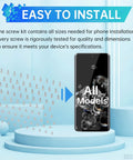 Total White Screws Replacement Kit For Samsung Galaxy Phones Lock It Down Bang On With Every Model Rock Solid Fastener Set with a display of screws.