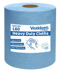 Tough As Nails Heavy Duty Cleaning Cloths Blue Lint Free Industrial Wipes Super Absorbent Shop Towels For Auto Degreasing Lab Equipment And Cleanroom Tasks 15X10 Inch 500 Pack on a roll.