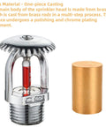 Plug And Play Five Pack Fire Sprinkler Heads Featuring Sixty Eight Degree Automatic Thermal Trigger And Reinforced Glass Bulb, brass construction and chrome plated finish.