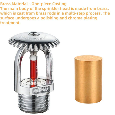 Plug And Play Five Pack Fire Sprinkler Heads Featuring Sixty Eight Degree Automatic Thermal Trigger And Reinforced Glass Bulb, brass construction and chrome plated finish.