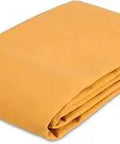 Heavy Duty Canvas Tarp 12x20 Feet 18 Oz 37 Mil Waterproof UV Resistant With Rustproof Grommets For Industrial And Commercial Use Tan
