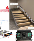 2 Wire PLC Motion Sensor Controller for Staircase and Hallway LED Lights With 12V And 24V Operation Linear Sensing Reduces False Triggers, staircase wiring diagram