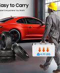 Person carrying 13 Piece Welding Gauge Tool Inspection Kit With Mirror And Box Welding Inspection Ruler Set in garage