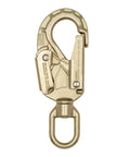 Forged Steel Safety Snap Hook With Double Action Gate 23 Kilonewton MBS Swivel For Fall Protection And Climbing Gear Industrial Grade