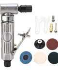 High Octane Right Angle Air Die Grinder With 20000 RPM Speed built in regulator and tungsten steel motor, tools and polishing discs.