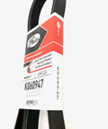 Micro V Serpentine Drive Belt Replacement For Cars And SUVs shown in packaging with durable EPDM rubber construction.
