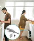 Push To Open Cabinet Latches Set Heavy Duty Magnetic Drawer Release Hardware featured in a modern kitchen setting