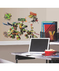 Teenage Mutant Ninja Turtles Peel And Stick Wall Decals Set Of 30 Stick On Wall Art For Kids Rooms Easy Peel And Repositionable