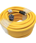 Beefy Heavy Duty NEMA 5-20 Extension Cord 20 Amp 125 Volt 2500 Watt Copper 10 AWG Wire 5-20P To 5-20R With 5-15R Adapter coiled