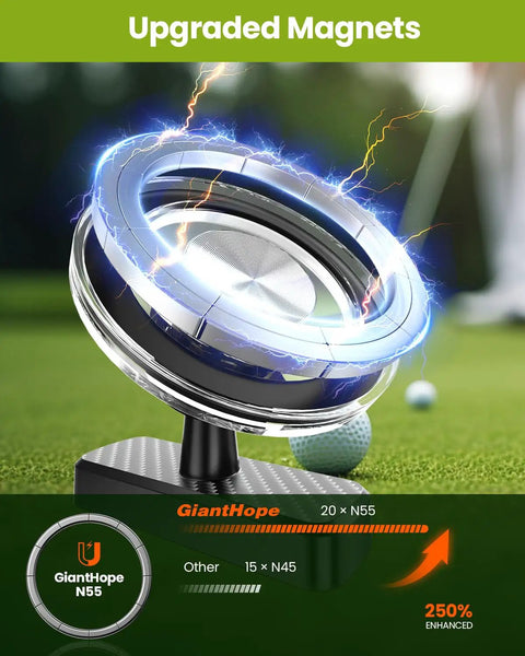 Powerful N55 magnets of Golf Cart Phone Holder With Magnetic Mount For Dads And Golfers Fathers Day Gift From Wife Son Daughter