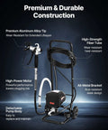 Gonna Save Your Arms For This Stand Airless Paint Sprayer 3000 Psi 650W features premium aluminum tip and detachable pump.