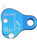 Rock Climbing Rope Grab And Belay Device For Mountaineering And Rescue, Pro Grade Lightweight Magnesium Alloy Ascender, Blue Device