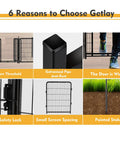 Tall Garden Fence 36 Inch High 10 Panel Heavy Duty Metal Dog Fence For Yard Outdoor Pet Playpen design features overview