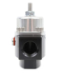 Front view of Adjustable Bypass Billet Fuel Pressure Regulator 4.5-9 PSI with 3/8 NPT Ports for Carbureted Fuel Systems