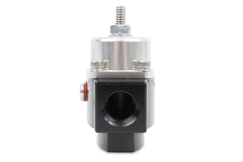 Front view of Adjustable Bypass Billet Fuel Pressure Regulator 4.5-9 PSI with 3/8 NPT Ports for Carbureted Fuel Systems