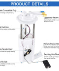 Diagram of Drop-In Fuel Pump Assembly Replacement E3542M showing components for 2000-2005 Buick, Chevy, Pontiac models