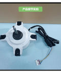 Top view of DC Brushless Condenser Fan Motor For AC Inverter System 2P 56W External Motor, Plug And Play Replacement