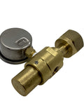 Co2 Air Shifter Regulator For Drag Racing Applications, Brass 100 Psi Piston Regulator With CGA320 Connection And Permaseal, No Washer
